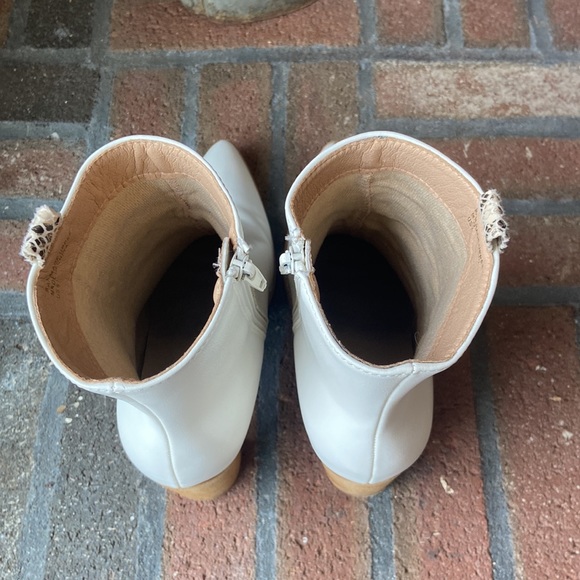 Grit and Grey IVORY Python Strip Booties - Picture 7 of 8